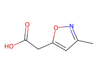 2-(3-Methyl-1,2-oxazol-5-yl)acetic acid structure