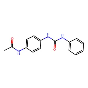 N-[4-(phenylcarbamoylamino)phenyl]acetamide structure