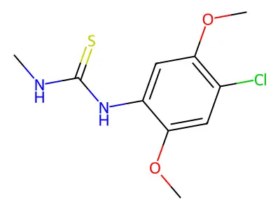 N-(4-chloro-2,5-dimethoxyphenyl)-N'-methylthiourea structure