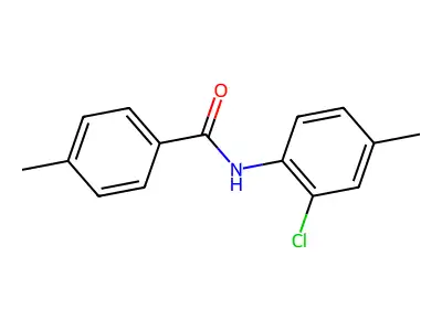 N-(2-chloro-4-methylphenyl)-4-methylbenzamide structure