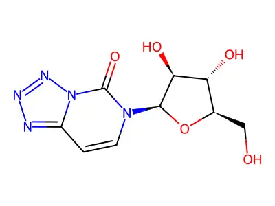 6-[3,4-Dihydroxy-5-(hydroxymethyl)oxolan-2-yl]tetrazolo[1,5-c]pyrimidin-5-one structure