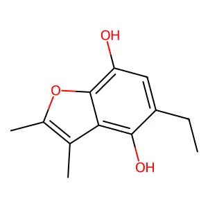 4,7-Benzofurandiol, 2,3-dimethyl-5-ethyl- structure