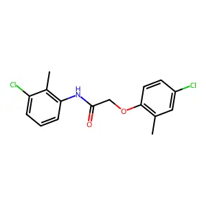 2-(4-chloro-2-methylphenoxy)-N-(3-chloro-2-methylphenyl)acetamide structure