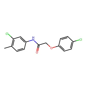 N-(3-chloro-4-methylphenyl)-2-(4-chlorophenoxy)acetamide structure
