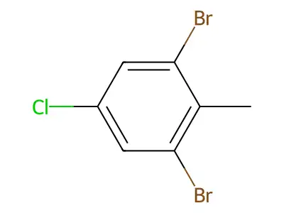 4-Chloro-2,6-dibromotoluene structure