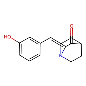 2-(3-Hydroxybenzylidene)quinuclidin-3-one structure