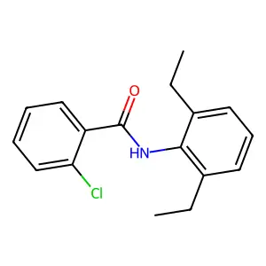 2-氯-N-(2,6-二乙基苯基)苯甲酰胺 structure