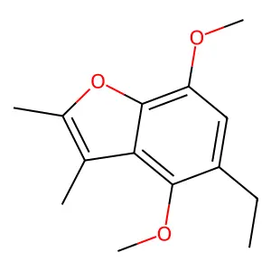 Benzofuran, 4,7-dimethoxy-2,3-dimethyl-5-ethyl- structure
