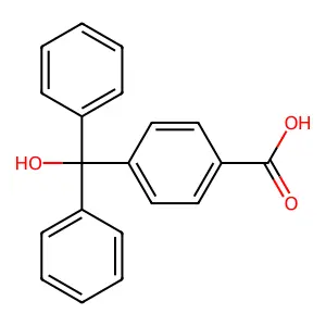 4-(Diphenylhydroxymethyl)benzoic acid structure