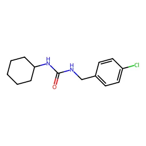 N-(4-chlorobenzyl)-N'-cyclohexylurea structure