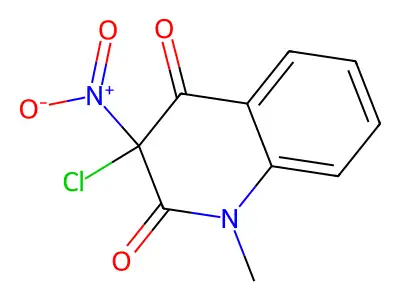 3-Chloro-1-methyl-3-nitroquinoline-2,4-dione structure