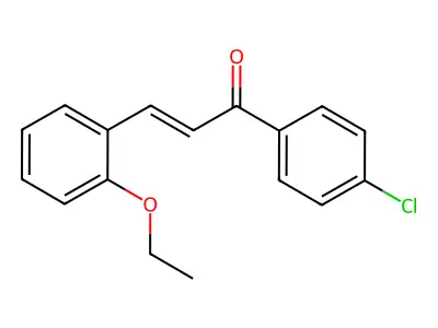 (2E)-1-(4-chlorophenyl)-3-(2-ethoxyphenyl)prop-2-en-1-one structure