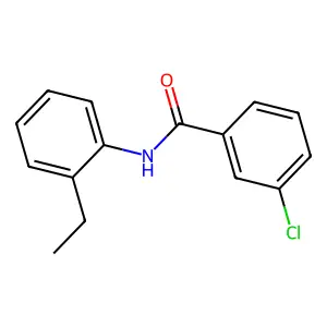 3-chloro-N-(2-ethylphenyl)benzamide structure