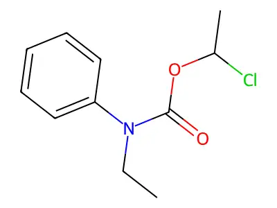 1-Chloroethyl ethyl(phenyl)carbamate structure