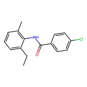 4-chloro-N-(2-ethyl-6-methylphenyl)benzamide structure