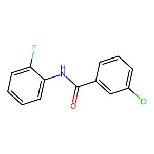 3-chloro-N-(2-fluorophenyl)benzamide structure