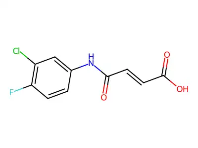 4-(3-Chloro-4-fluoroanilino)-4-oxobut-2-enoic acid structure