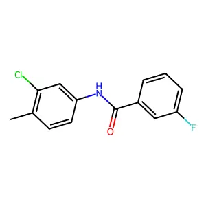 N-(3-chloro-4-methylphenyl)-3-fluorobenzamide structure
