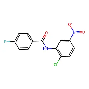 N-(2-chloro-5-nitrophenyl)-4-fluorobenzamide structure