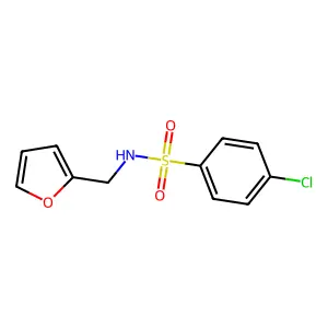 4-chloro-N-(2-furylmethyl)benzenesulfonamide structure