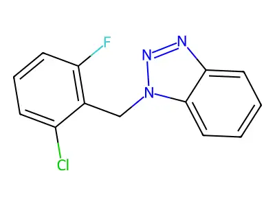 1-[(2-Chloro-6-fluorophenyl)methyl]benzotriazole structure