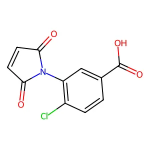 4-chloro-3-(2,5-dioxo-2,5-dihydro-1H-pyrrol-1-yl)benzoic acid structure