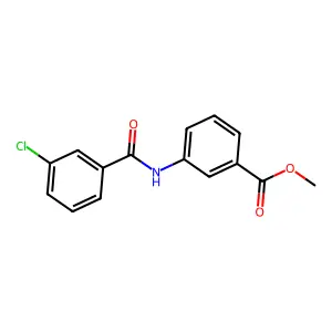 Methyl 3-(3-chlorobenzamido)benzoate structure
