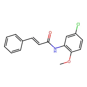 N-(5-chloro-2-methoxyphenyl)-3-phenylprop-2-enamide structure
