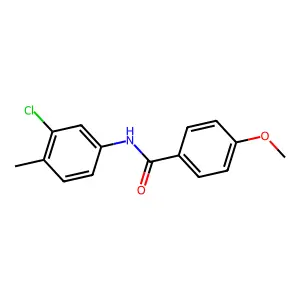 N-(3-氯-4-甲基苯基)-4-甲氧基苯甲酰胺 structure