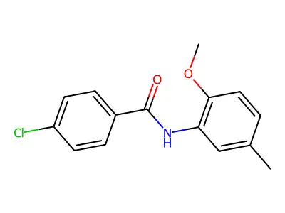 4-Chloro-N-(2-methoxy-5-methylphenyl)benzamide structure