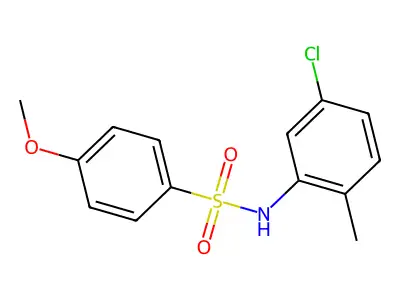 N-(5-chloro-2-methylphenyl)-4-methoxybenzenesulfonamide structure