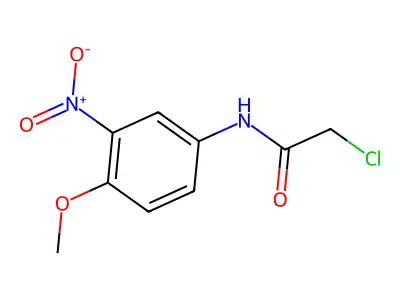 2-chloro-N-(4-methoxy-3-nitrophenyl)acetamide structure