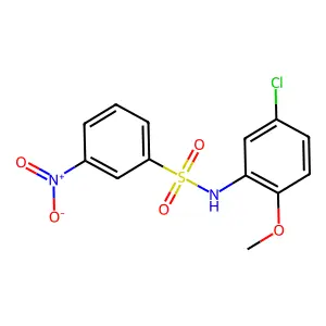 N-(5-chloro-2-methoxyphenyl)-3-nitrobenzenesulfonamide structure