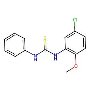 N-(5-chloro-2-methoxyphenyl)-N'-phenylthiourea structure