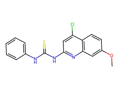 1-(4-Chloro-7-methoxy-2-quinolyl)-3-phenyl-2-thiourea structure