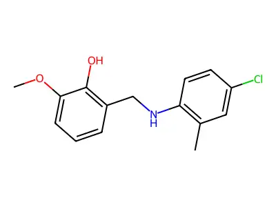 2-{[(4-Chloro-2-methylphenyl)amino]methyl}-6-methoxyphenol structure