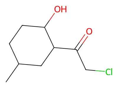 2-Chloro-1-(2-hydroxy-5-methylcyclohexyl)ethanone structure