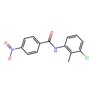 N-(3-chloro-2-methylphenyl)-4-nitrobenzamide structure