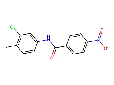 N-(3-chloro-4-methylphenyl)-4-nitrobenzamide structure
