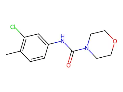 N-(3-chloro-4-methylphenyl)morpholine-4-carboxamide structure