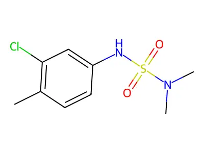 [(3-Chloro-4-methylphenyl)sulfamoyl]dimethylamine structure