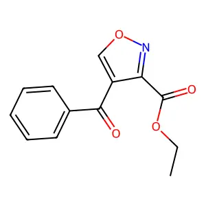 3-Isoxazolecarboxylic acid, 4-benzoyl-, ethyl ester structure