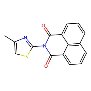 2-(4-Methyl-1,3-thiazol-2-yl)-1H-benzo(de)isoquinoline-1,3(2H)-dione structure