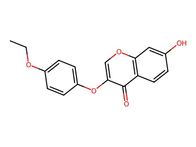 3-(4-ethoxyphenoxy)-7-hydroxy-4H-chromen-4-one structure