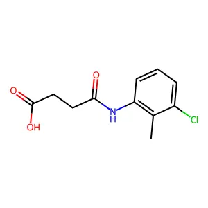 4-[(3-Chloro-2-methylphenyl)amino]-4-oxobutanoic acid structure