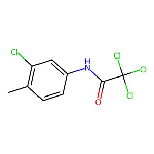 2,2,2-trichloro-N-(3-chloro-4-methylphenyl)acetamide structure