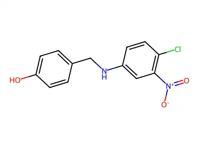 alpha-(4-Chloro-3-nitroanilino)-P-cresol structure