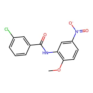 3-chloro-N-(2-methoxy-5-nitrophenyl)benzamide structure