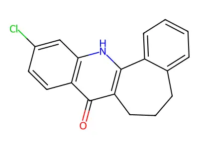 11-Chloro-5,6,7,13-tetrahydro-8H-benzo(6,7)cyclohepta(1,2-b)quinolin-8-one structure