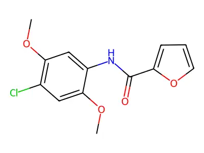 N-(4-chloro-2,5-dimethoxyphenyl)furan-2-carboxamide structure